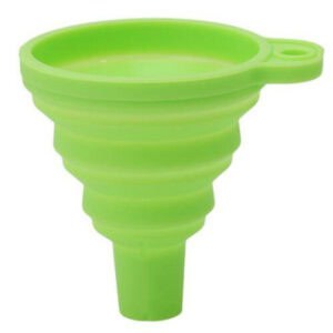 Collapsible Food-Grade Silicone Funnel-green