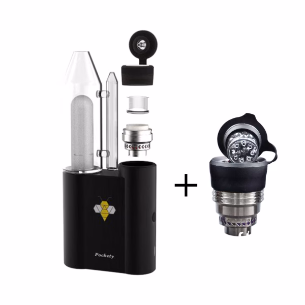 Pockety with quartz chamber with 4mm sic herbcloud quartz